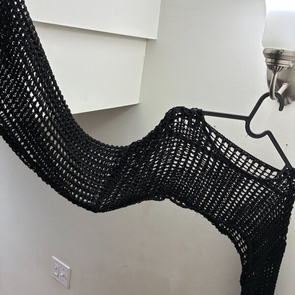 Net long sleeve cover up top - Picture 2 of 3